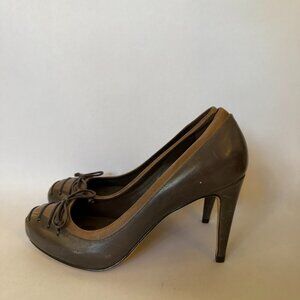 Size 6.5 Cole Haan Platform Pump with Toe Lace Detail